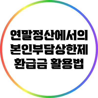 연말정산에서의 본인부담상한제 환급금 활용법