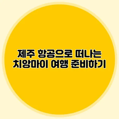 제주 항공으로 떠나는 치앙마이 여행 준비하기