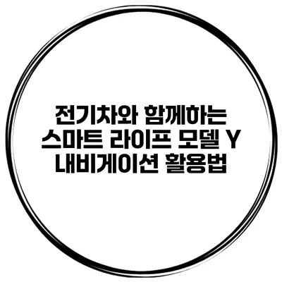 전기차와 함께하는 스마트 라이프 모델 Y 내비게이션 활용법